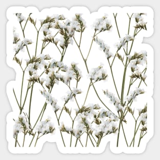 Flowers White Sticker